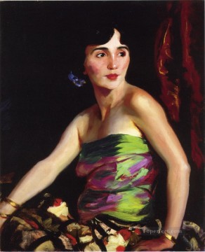 アンリ・ロベール Painting - イソリーナ・マルドナド スペインダンサーの肖像 アシュカン学校 ロバート・アンリ